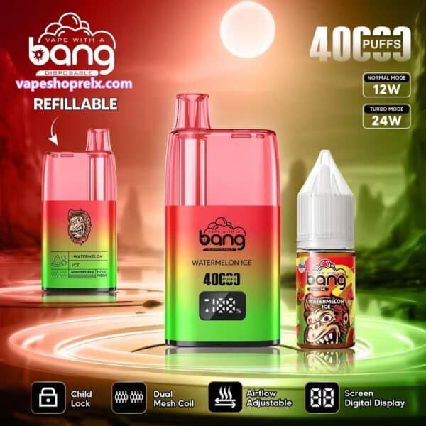 BANG REFILLABLE 註油主機40000｜新款小煙電子煙主機｜可重複註油設計