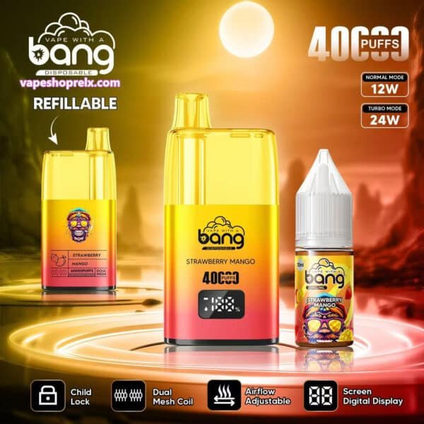 BANG REFILLABLE 註油主機40000｜新款小煙電子煙主機｜可重複註油設計